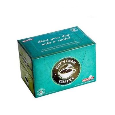 China Recyclable Custom Size Coated Paper Color Coffee Packaging Box for sale