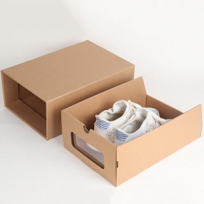 China Triangle Handmade Sneaker Box White Slotted Boxes Corrugated Creatrust Paper Handmade Environmental Modern Luxury High Efficiency for sale