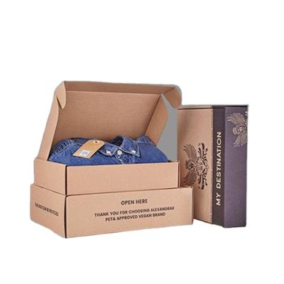 China Handmade Recycled T-shirt Corrugated Creatrust Custom Slotted Handmade Environmental Modern Luxury Package Of Box Kraft Paper Boxes 500pcs for sale