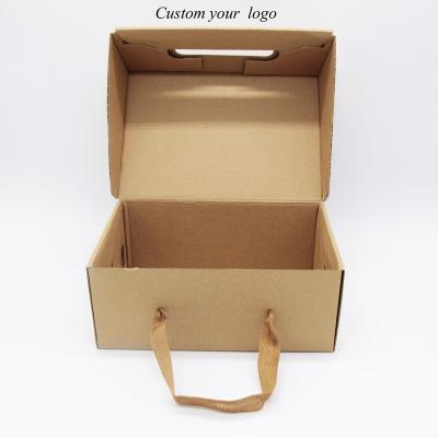 China Small Handmade Mailing Corrugated Box White Slotted Boxes Corrugated Mail Custom Handmade Creatrust Paper Environmental Modern Luxury for sale