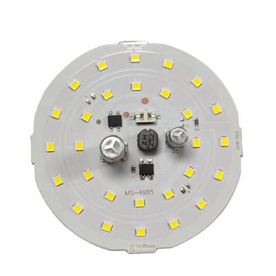 China Hot Sale Raw Materials 74.85mm Aluminum One Light Bulb Round Chip Board PCB 24W Led DOB Chip 74.85MM for sale