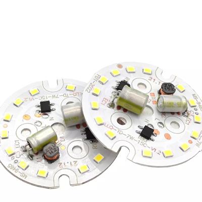 China AC175-265V High Frequency DOB 7W Downlight SMD2835 Led Module For DOB Aluminum Led Module 49MM for sale