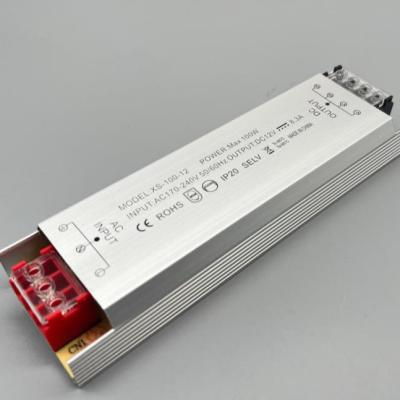 China Ultra Thin LED Strip Light LED Driver 12V 24V 100W Light Box Power Supply for sale