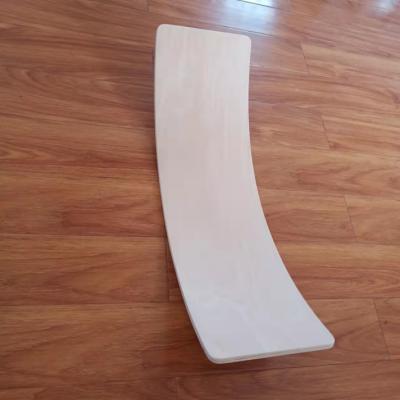 China Modern Kids Wooden Curvy Board Kids Balance Board For Sitting And Rocking for sale