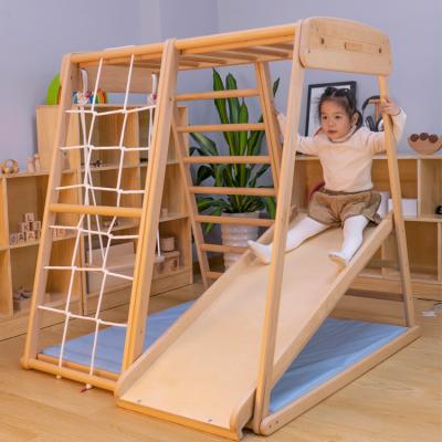 China SUNRISE Climbing KIDS Factory Price Cheap Wooden Children Climbing Play Gym Toy Rope Ladder For for sale