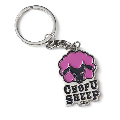 China Custom Metal Animal Kids Key Chain Keepsake Sheep Key Chain Animal Keychain for sale