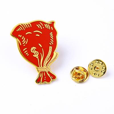 China Europe No Minimum Custom Order Lapel Pin Rose Flower Enamel Logo Pin Made Pins Metal Cute for sale