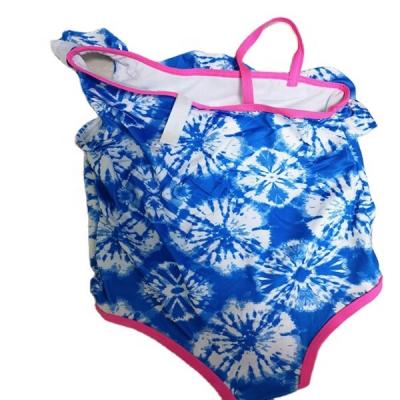 China Cheap Children's Wear Factory Surplus Sale Swimming One-Piece Girls Swimsuit Lovely Flower Breathable Suspender Skirt for sale