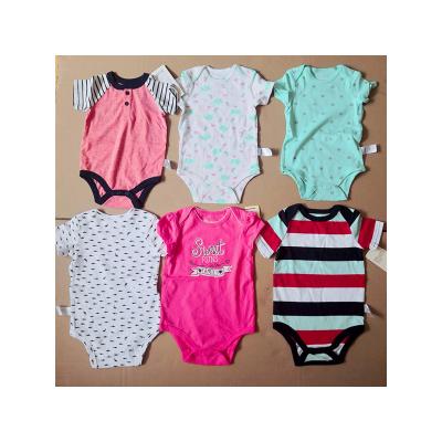 China Breathable High Quality Baby Boy Kid Toddler One Piece Gift Set Short Sleeve Refreshing One Piece Pajamas for sale