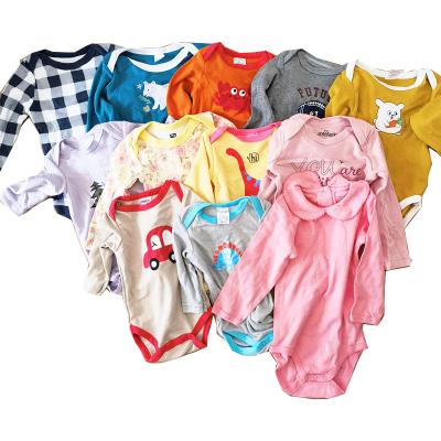 China Breathable Newborn Baby Clothes Romper Cartoon Print Long Sleeve 100% Cotton Onesie Jumpsuit Spring Set Baby Romper for sale