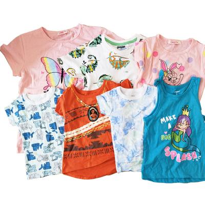 China Wholesale Cotton Blended Branded Short Sleeve Around Neck Summer Kids Boys Girls Lots Running T-shirts for sale