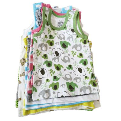 China Good Quality Kid Child Tops Soft Sleeveless Kids Clothing Boys Girl Cotton Boys Cotton Sleeveless Tops for sale