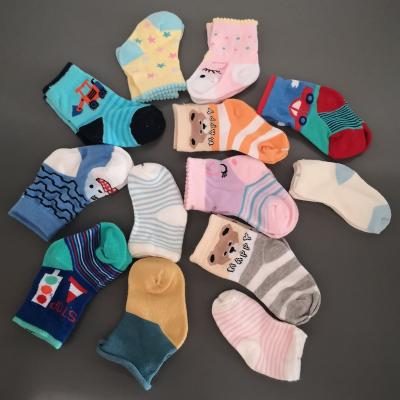 China Breathable Cheap Factory Directly Sell Colorful Cotton Baby Socks Infant Kids Socks Rest Overstock G118 for sale