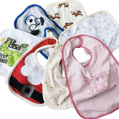 China Antibacterial Colorful Cute Patterns Infant Burp Cloths Feeding Baby Bandanas Wholesale Cotton Waterproof Baby Bib for sale