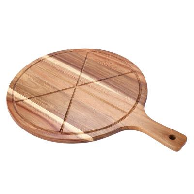 China Sustainable Hot Selling Acacia Wooden Pizza Serving Wooden Panel Kitchen Cheese Board For Kitchen for sale