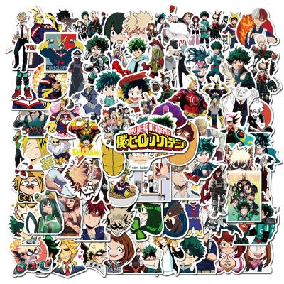 China Waterproof Sun-protection 100PCS NO--double My Hero Academia Stickers Anime Decals For DIY Skateboard Laptop Luggage Car Fridge Vinyl Graffiti Stickers Hydroflasks for sale