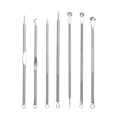 China Popular High Quality Cheap 7 Pcs Stainless Steel / Set Acne Neeedle Removed Blackhead Instrument Tools for sale