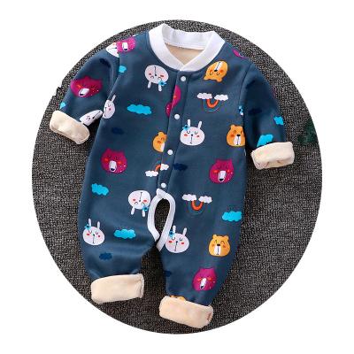 China Cartoon Printed Baby Overalls Baby Clothes Rompers Patterns Toddler Clothing Random Autumn Newborn Pajamas 3-6 Months Shear Winter Baby Open Crotch Overalls for sale