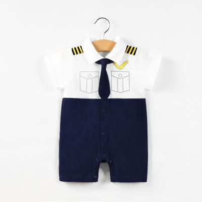 China OEM Factory Wholesale Straight China Factory Wholesale Infant Boy Romper Cartoon Style Baby Romper Kids Boy Overalls Summer for sale