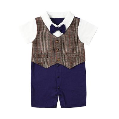 China New Comfortable Breathble Style Clothing Baby Infant British Outlet Use Baju Baby Boy Overalls Outfits Formal Baby Rompers for sale