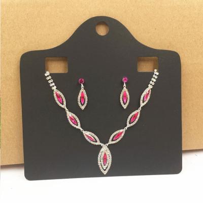 China Factory Price Jewelry Accessories Necklace Holder Display Paper Card for sale