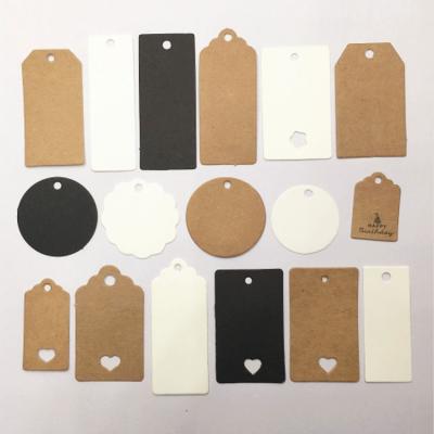 China Custom Recyled Shape Kraft Paper Coated Paper Gift Tags for sale