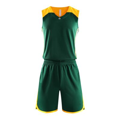 China Dropshipping Breathable Custom Made Mens Polyester Singlet Shirt Basketball Uniform for sale