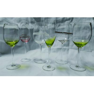 China Wine glass proceed to clearing and inventory processing shed for overstock drinking goblet for sale