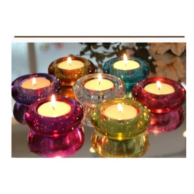 China Stunning Art Decor Hot Sale Good Prices Colorful Glass Candle Jars Candles for sale