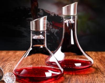 China Quick Soothing Glass Decanter Crystal Glass Red Wine Quick Soothing Decanter Set For Bar Hotel for sale