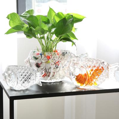 China Clear Glass Plant Flower Decorations Mini Greenhouse Plant Stand For Home Decoration for sale