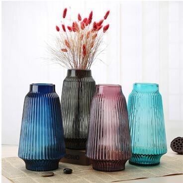 China Modern Nordic Good Shape Glass Vase Material Wholesale Minimalist Flower Custom Glass Color For Home Decor for sale