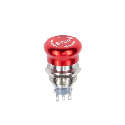 China Good Quality Metel 16mm Without Rotary Reset Button Light Switch Knob Contacts for sale