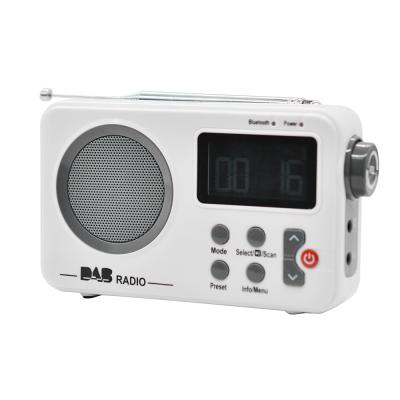 China Shockproof Portable Home Radio DAB+ DAB+ Radio With Rechargeable Battery Lamp STYLISH CLOCK Fm Radio for sale