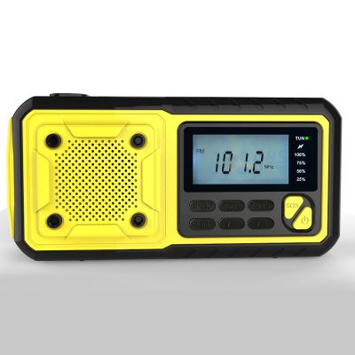 China PORTABLE Solar Crank AM FM NOAA Weather Radio with 5000 Power Bank, Flashlight and Reading Light for sale