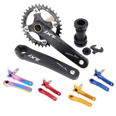 China Mountain bikes mountain bike crankset aluminum alloy crank sprocket mountain crank disc mtb bike crank splined parts for sale