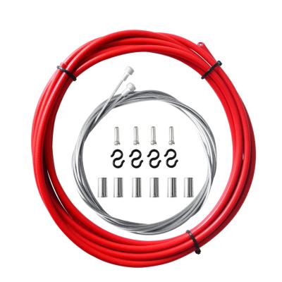 China Road Bikes Gear Tube Inner Cable Set Galvanized PVC Outer Parts Of Road Bike Brake Wiring Kits for sale