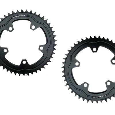 China Mountain Bikes Chainwheel Road Bicycle Parts 110 BCD 46T Mountain Road Bike Round Ring Cycling Chainwheel for sale