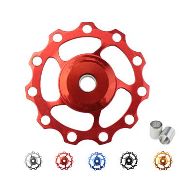 China 11T Aluminum Alloy Mountain Bike Aluminum Alloy Rear Guide Wheel Bicycle Accessories Cycling Spare Parts Tools for sale