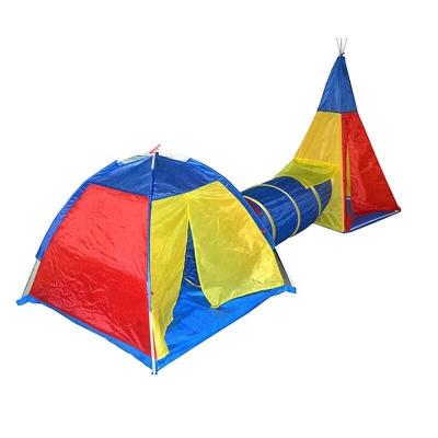 China Sports Play AIOIAI Children Play Adventure Tent Set Outdoor Adventure Play Tent Kids Crawling Tunnel Tent for sale