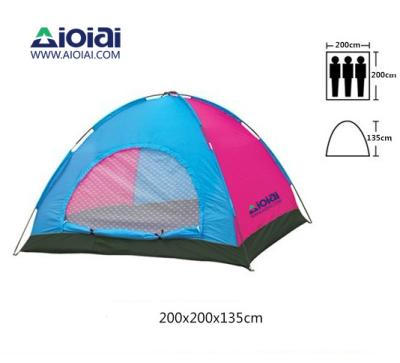 China Snow Field Nail Aioiai Portable Lightweight Outdoor 3-4 Person Automatic Instant Moving Tent for sale