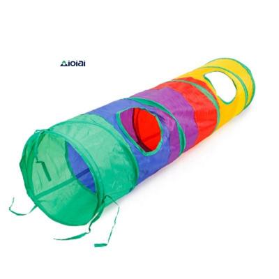 China Foldable Sports Toy Aioiai Pet Colorful Cat Polyester Tunnel for sale