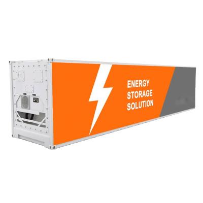 China Commercial 40ft container lifepo4 power supply 1MWH 2MWH solar battery energy storage system for sale