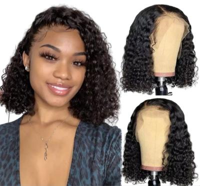 China High Quality Hd Deep Wave Lace Front Wigs 150% Density 360 Lace Frontal Wigs Deep Wave 13x4 Bob Wig for sale