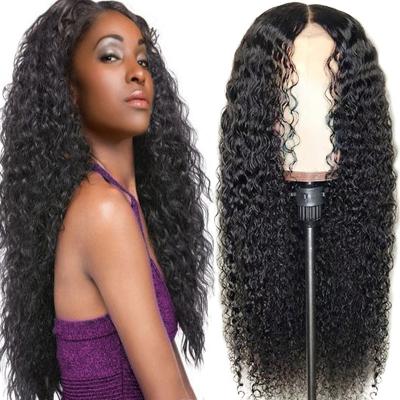 China Jerry Curl No Smell Virgin Indian Raw Cuticle Lined Lace Front Human Hair Wigs Jerry Curly Wave 13x4 Density Front Wigs 150% Human Hair Lace Front Wigs for sale