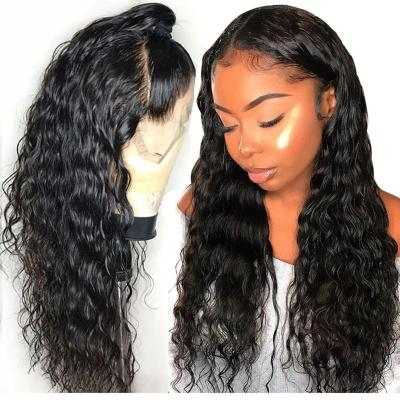 China Popular Raw Deep Wave 13x4 Lace Front Human Hair Wigs 150% Density Lace Front Wig Full Lace Front Wig for sale