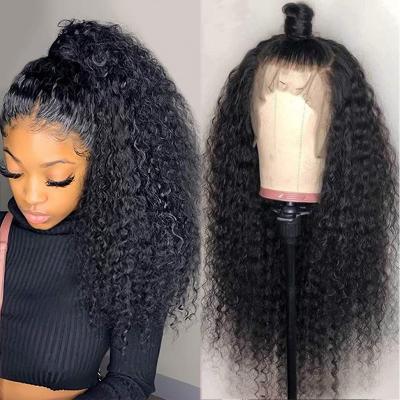 China Jerry Curly Closure Frontal Wigs 180% Density Jerry Curl Hair Wigs Wholesales Hair Vendors 100% Human Remy Hair for sale