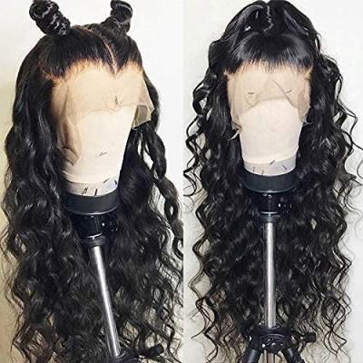 China Wholesale Price 13x4 Loose Wave Lace Front Wig Brazilian Loose Wave Sheer Hair Band Wigs Pre Plucked for sale