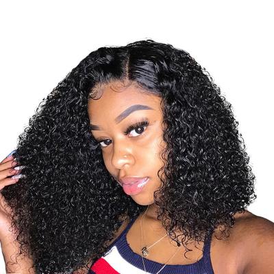 China High Quality Jerry Wave Lace Front Synthetic Wig 150% Density Hair Lace Front Bob Wig 13x4 Wave Hair Bob Wig JC for sale