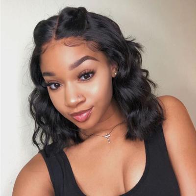 China Top Selling 13x4 Hd Density 13x4 Hd Short Bob Human Hair Body Wave Bob Wigs 100% Frontal Wigs Mink Brazilian Hair 150% Body Wave Lace Front Wigs for sale